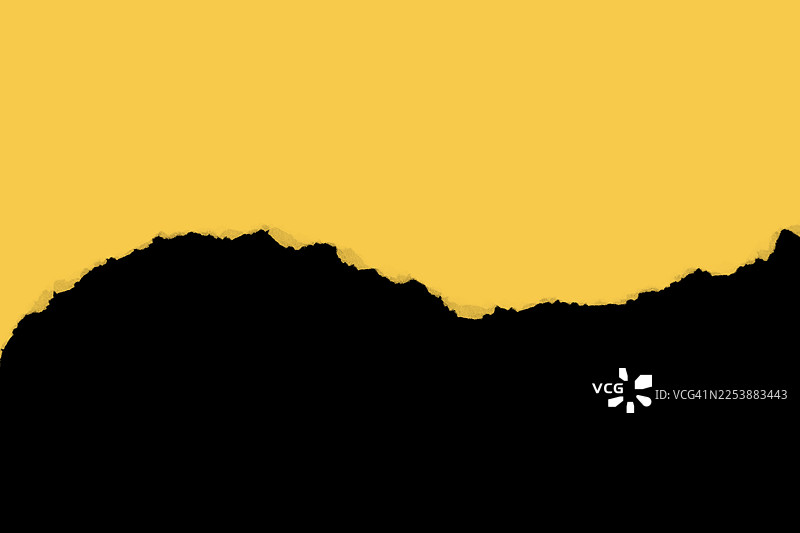 黑黄撕纸背景模板图片素材