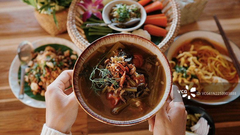 北方泰式传统美食全表图片素材