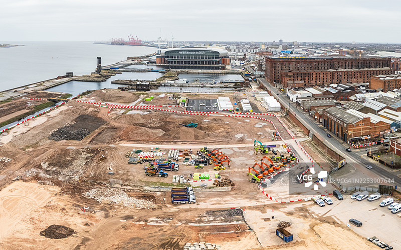 利物浦水岸再生项目正在进行中图片素材