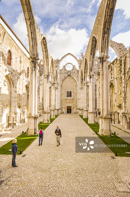 里斯本，卡尔莫教堂图片素材