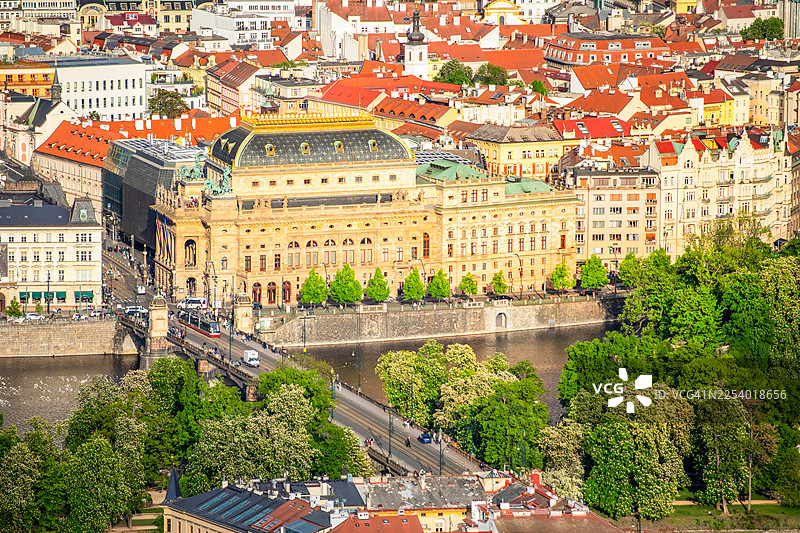 布拉格国家剧院建筑图片素材
