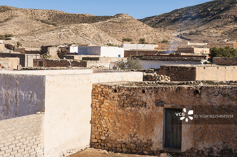 突尼斯塞内德的古老柏柏尔村庄图片素材