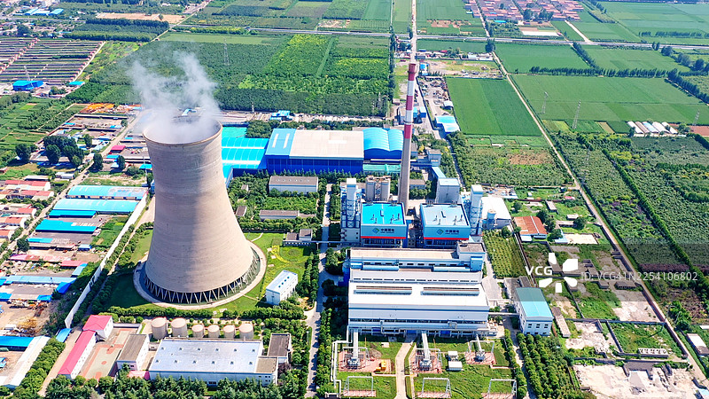 中国亚洲热电厂航拍图图片素材