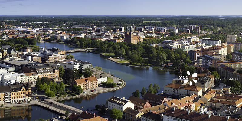 埃斯基尔斯蒂纳全景图片素材