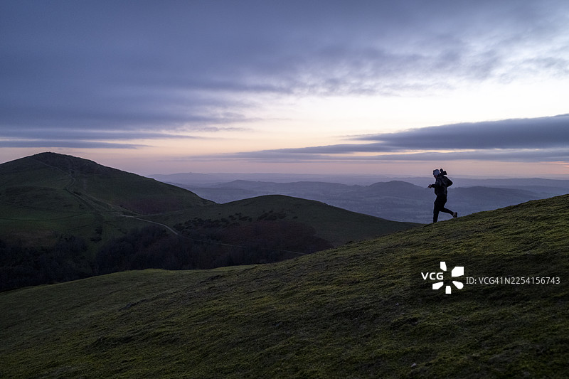 马尔文山越野跑图片素材