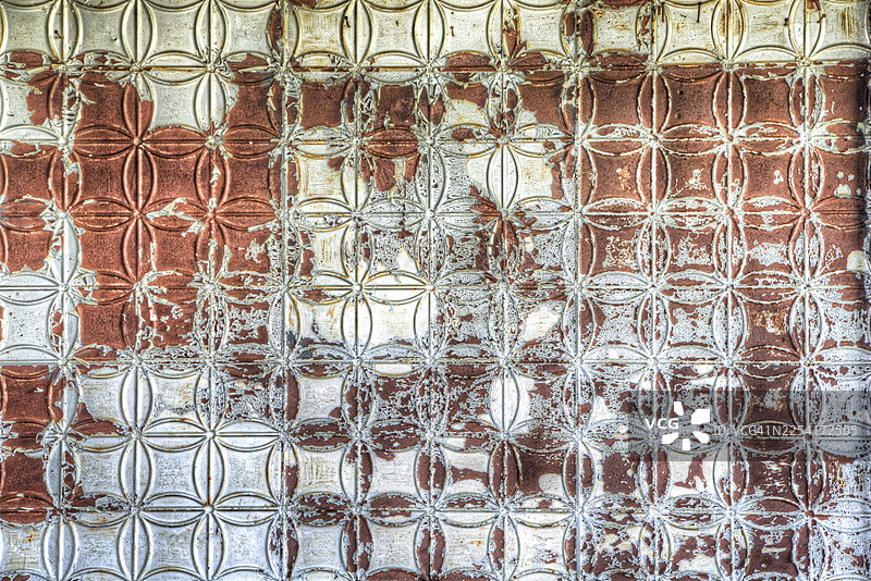 装饰性锡壁板，全画幅图片素材