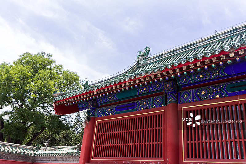 北京天坛的建筑细节图片素材