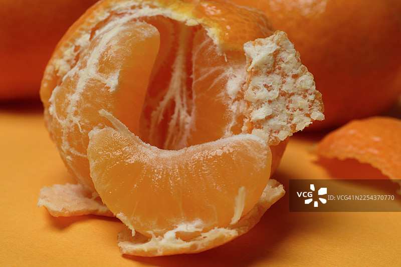 剥开的橘子，橘子块，橘子图片素材