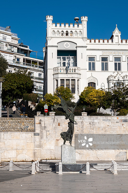 希腊卡瓦拉的圣诞节图片素材