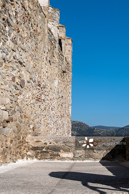 要塞的石墙——希腊卡瓦拉图片素材