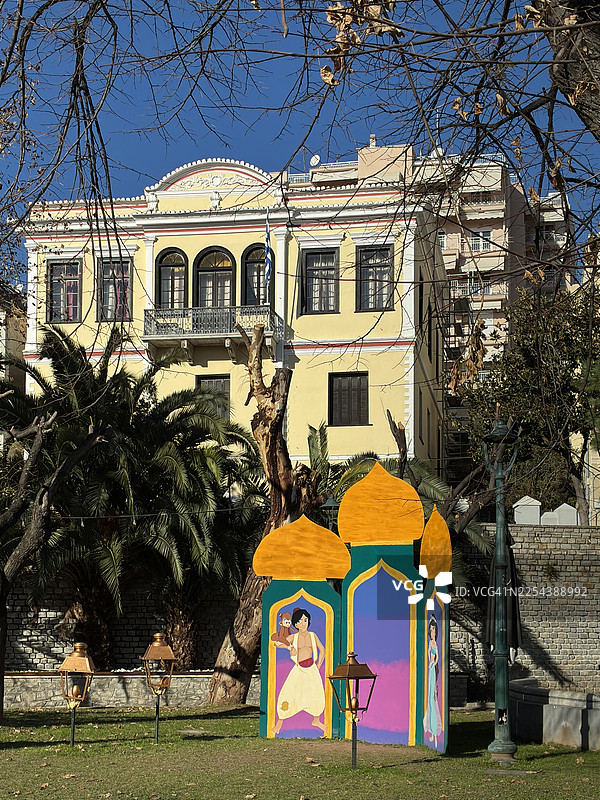 希腊卡瓦拉的圣诞节图片素材