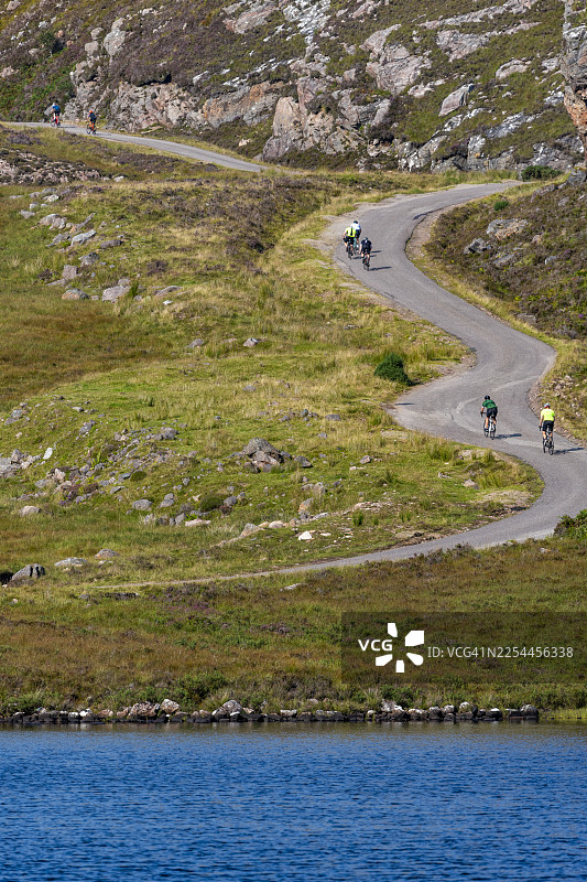 在苏格兰骑行图片素材