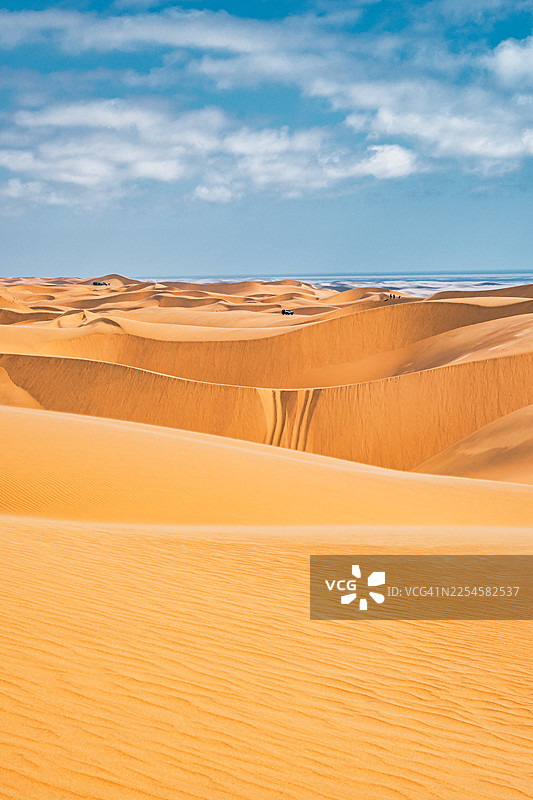 纳米比亚三明治港海滨的著名沙丘图片素材