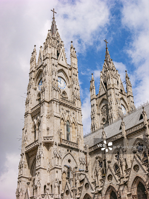 厄瓜多尔，基多大教堂景观图片素材