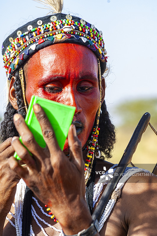 尼日尔，瓦纳比人的传统格雷沃尔节图片素材