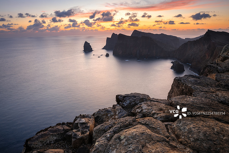 马德拉岛圣洛伦索角日出图片素材