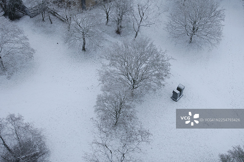 冬季阿姆斯特丹飘雪图片素材