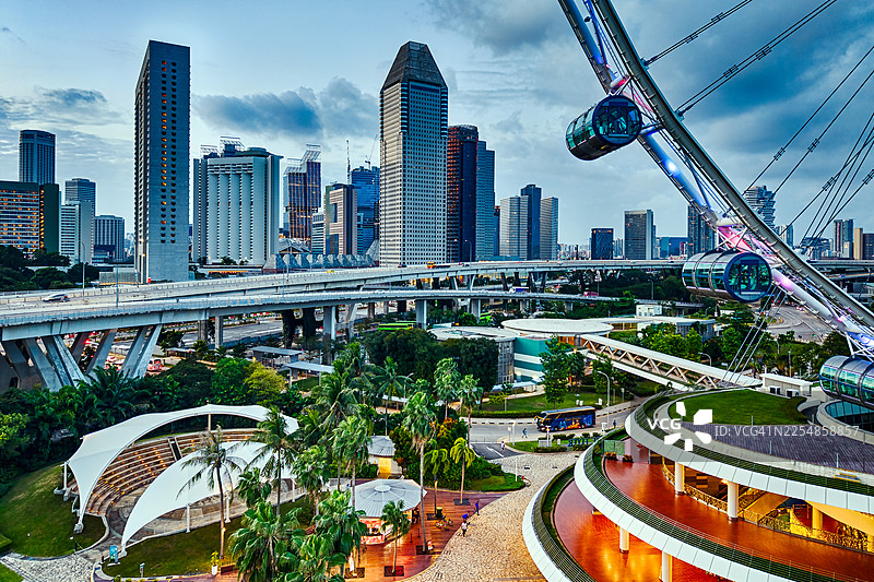新加坡，滨海湾图片素材