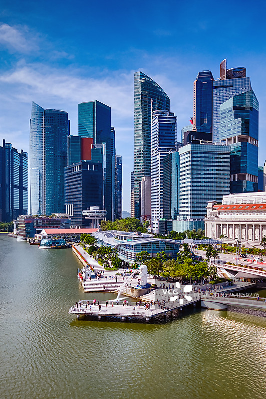 新加坡，滨海湾图片素材