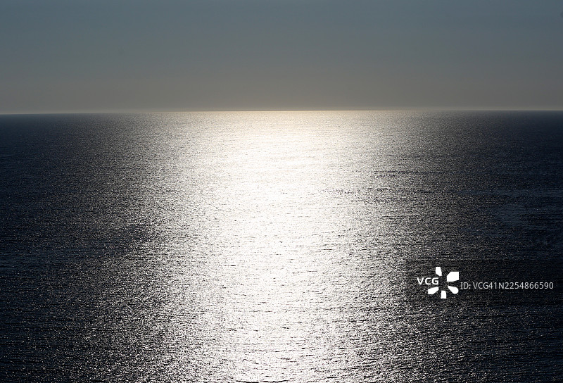 日落时分的满画幅海水表面背景图片素材