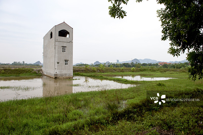 宁平三谷的农舍图片素材