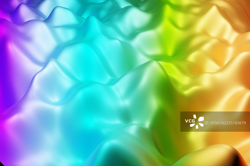 柔和抽象的彩虹表面，带有平滑的有机渐变图片素材