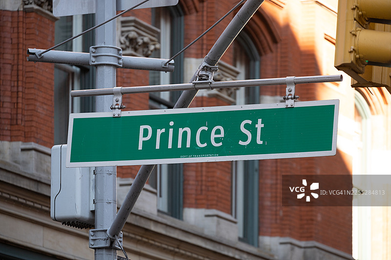 纽约王子街的标志图片素材