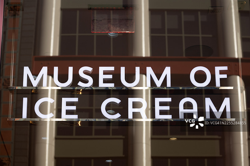 纽约苏荷区的冰淇淋博物馆图片素材