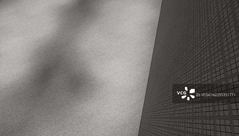 抽象的混凝土墙纹理，带有几何反射图片素材