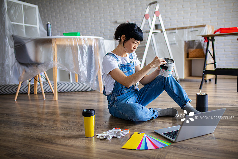 DIY家居改造，在线油漆教程图片素材
