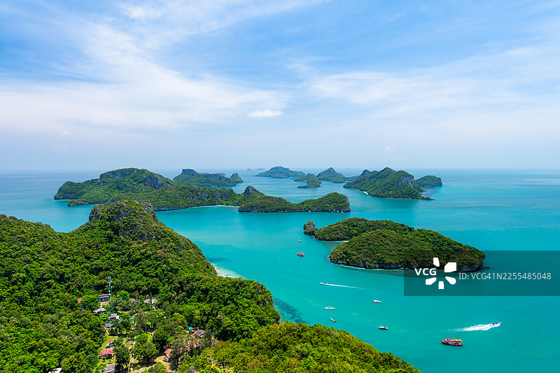泰国素叻他尼府安通群岛的绝美自然风光图片素材