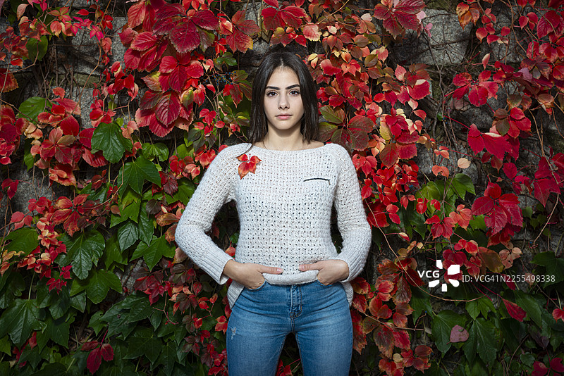 秋季女性肖像图片素材