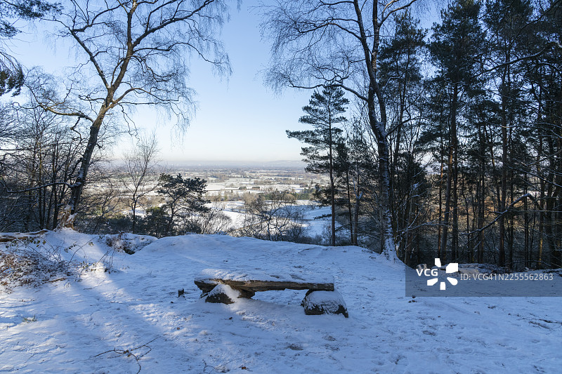 冬日切斯特郡的乡村景色图片素材