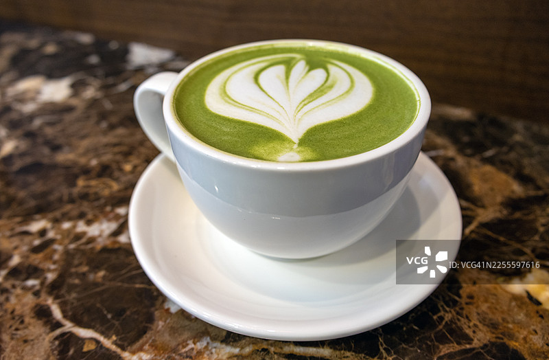 抹茶拿铁图片素材