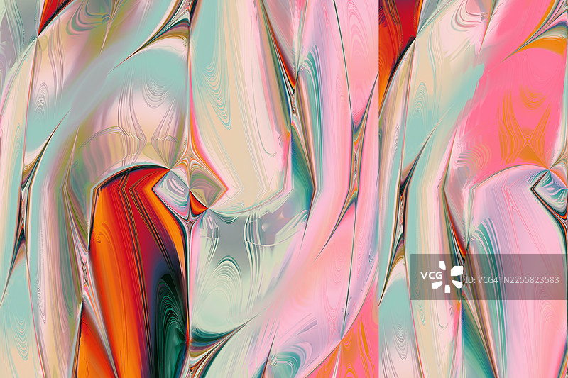 柔和粉彩流体大理石纹理海浪抽象背景图片素材