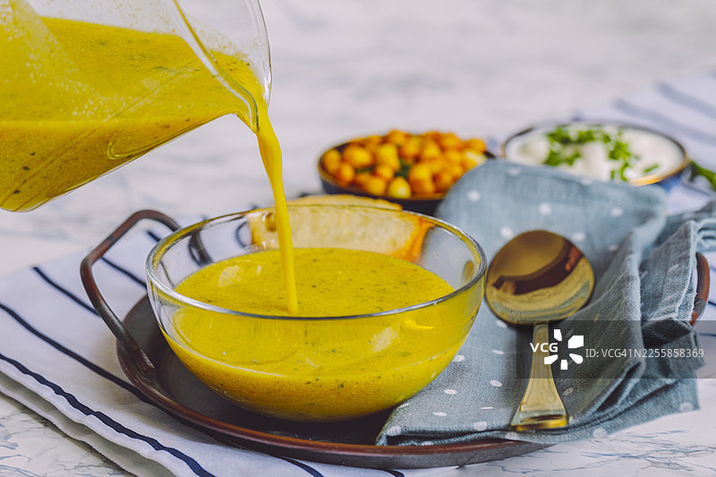 蔬菜奶油浓汤图片素材