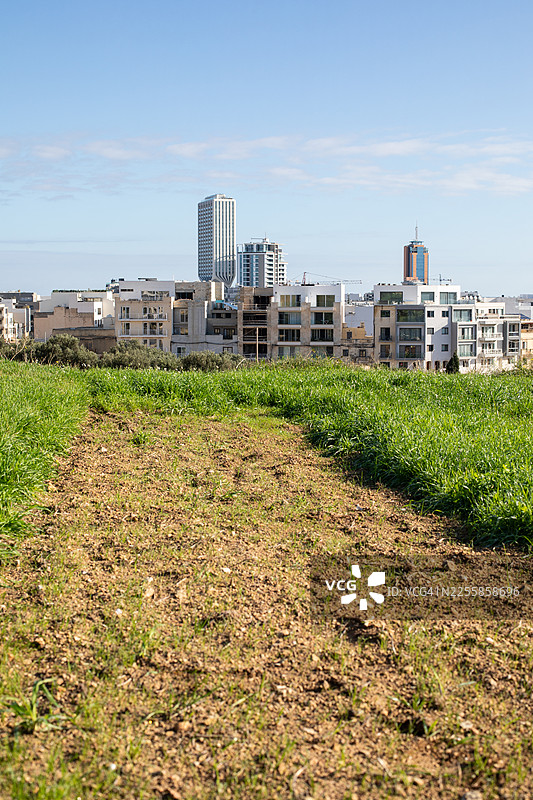 马耳他岛：新旧对比图片素材