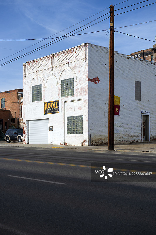 美国蒙大拿州比尤特市的市中心街道图片素材