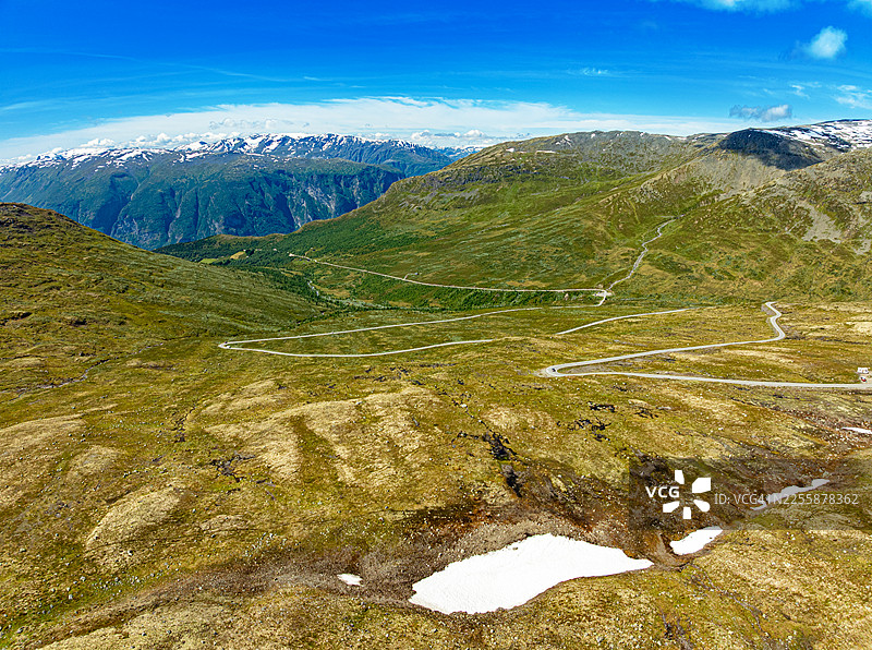 奥兰·比约格维根山地空中公路景观 挪威图片素材