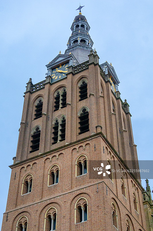 荷兰斯海托亨博斯圣约翰大教堂（Sint-Janskathedraal）塔楼图片素材