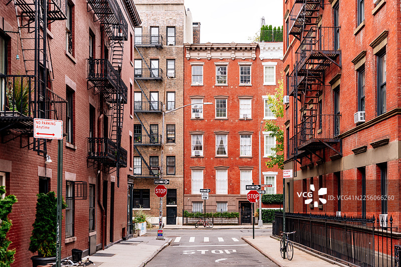 美国纽约市西村街区图片素材