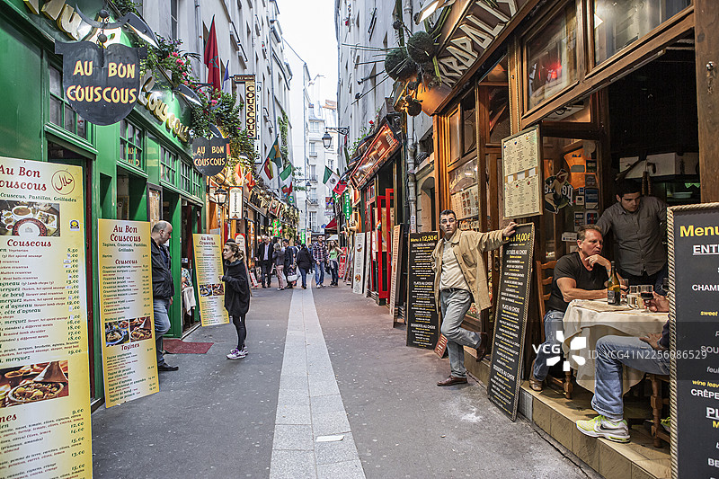 拉丁区餐厅街图片素材