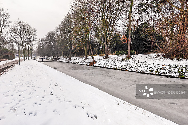 荷兰霍夫多普市的城市公园图片素材