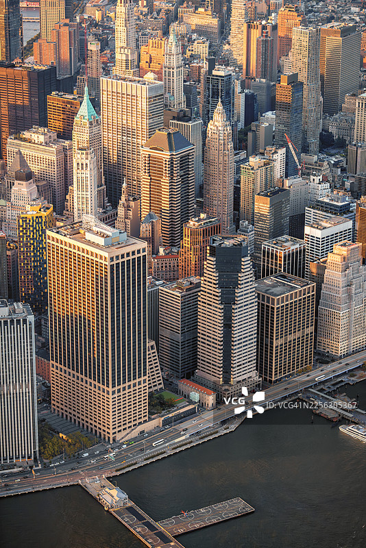 纽约市中心的建筑图片素材