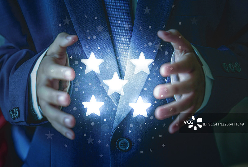 客户评价，五星好评图片素材