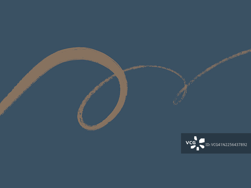 棕色粗糙笔触曲线抽象背景图片素材