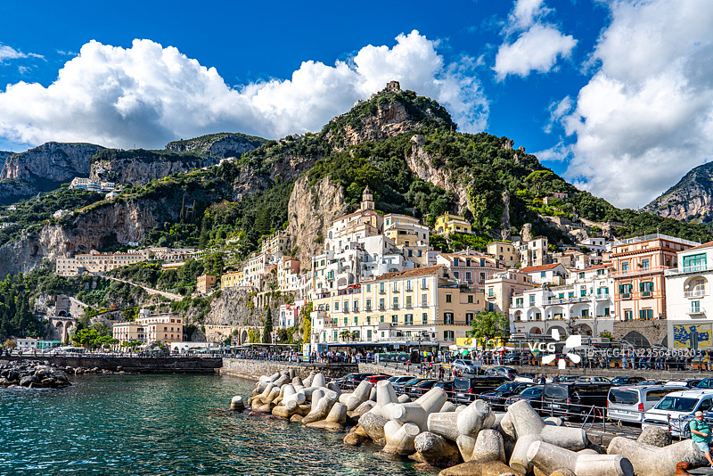 意大利拉韦洛阿马尔菲海岸线风光图片素材