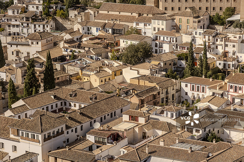 安达卢西亚社区的建筑屋顶图片素材
