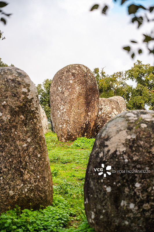 葡萄牙阿尔门德雷斯石圈图片素材