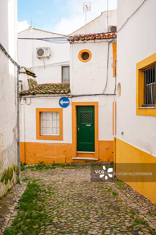 埃武拉市的街道图片素材